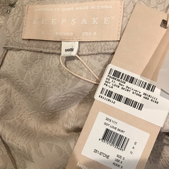 Keepsake Got Love Skirt in stone size 4 NWT - Picture 5 of 6
